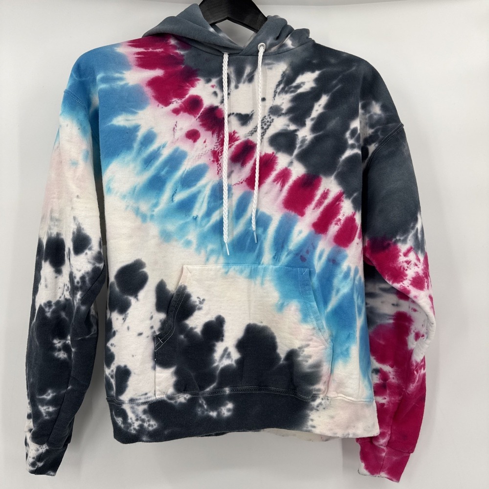 Vintage 90s Hanes‎ Ultimate Cotton Hoodie Sweatshirt White Multi Mens Size M